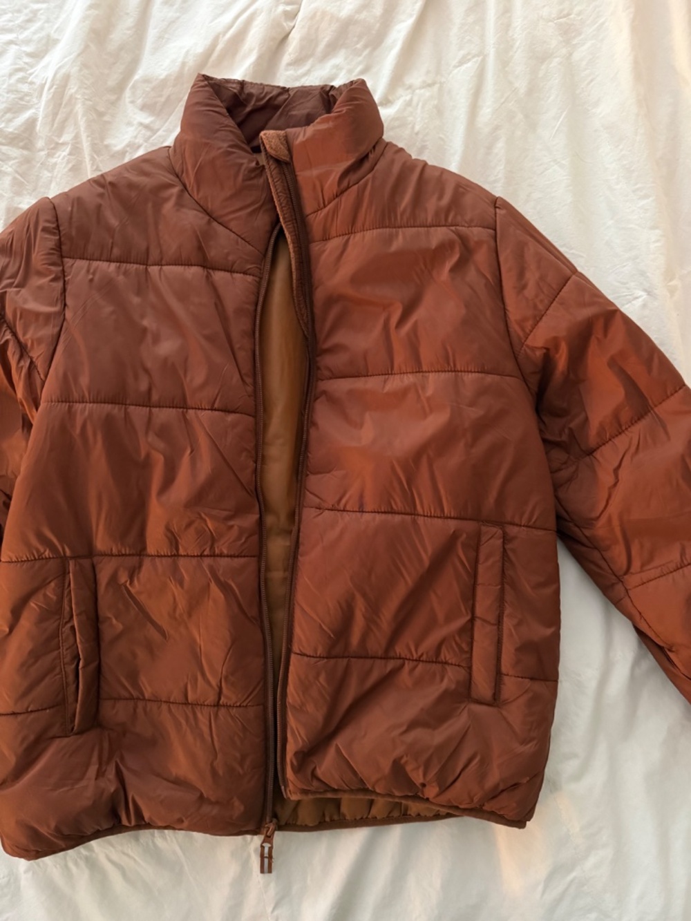 Universal Thread Rust Puffer Coat - Picture 3 of 3
